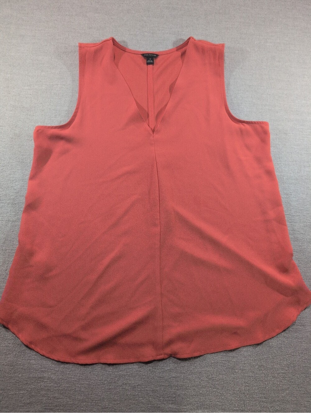 Ann Taylor coral sleeveless blouse